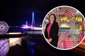 Blackpool On The Up documentary. Inset: New Chief Executive Elizabeth Moss at Showtown Museum