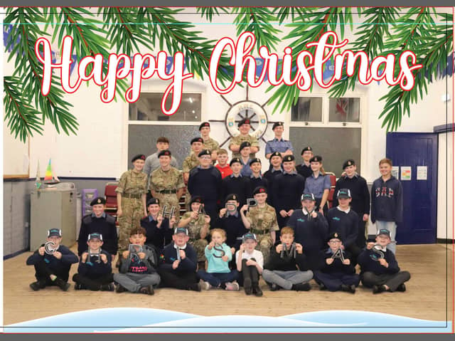 Blackpool Sea Cadets in festive mood ahead of their base being revamped thanks to
the generosity of local businesses.