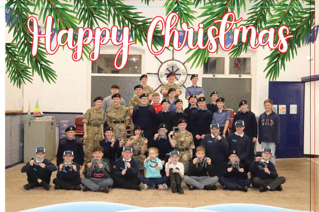 Blackpool Sea Cadets in festive mood ahead of their base being revamped thanks to
the generosity of local businesses.