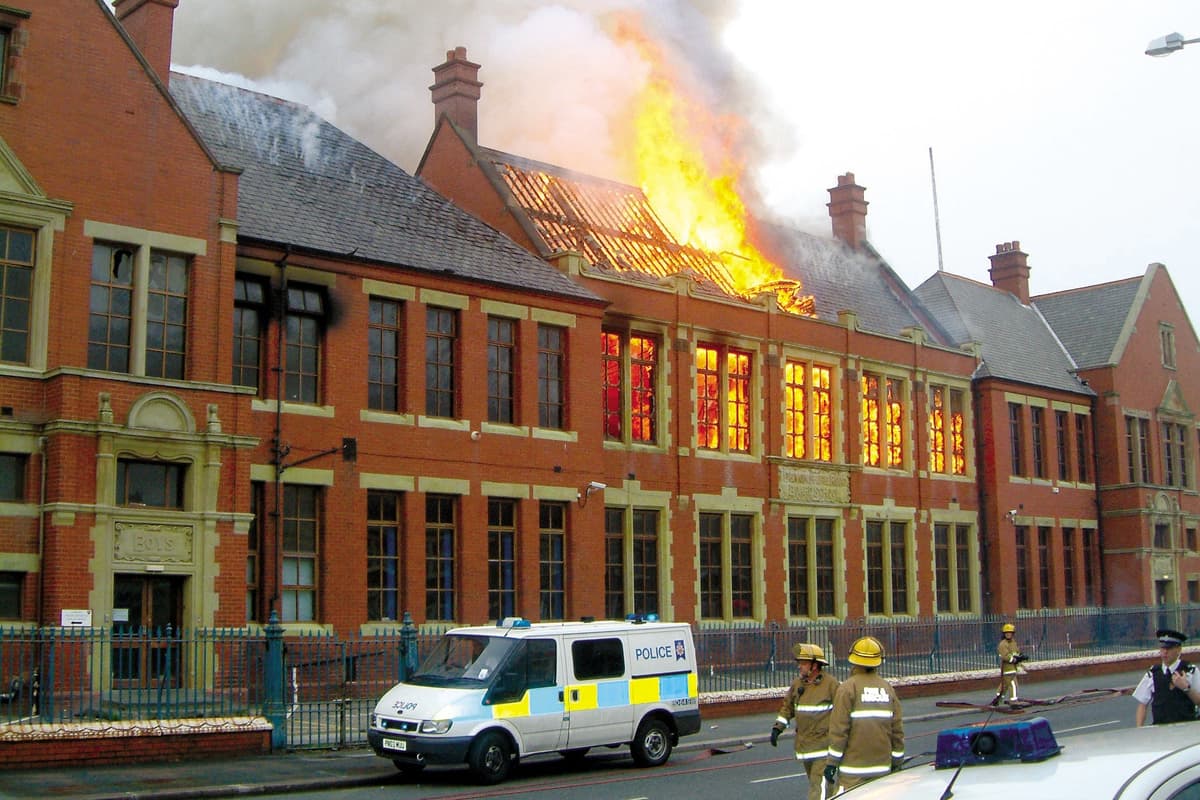 Fire In Schools 19 poignant pictures of Blackpool Devonshire Road School fire in 2003