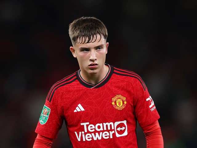 Daniel Gore was a reported target for Blackpool. The 19-year-old is currently at Manchester United. (Photo by Lewis Storey/Getty Images)
