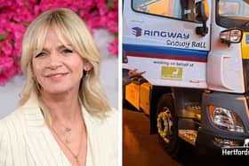 Blackpool born radio presenter Zoe Ball has had a gritter named after her. Credit: Getty/Hertforshire County Council.