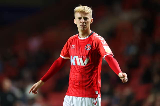 Charlie Kirk is now available on a free transfer after leaving Charlton Athletic. He was a reported target for Blackpool in the summer. (Photo by James Chance/Getty Images)