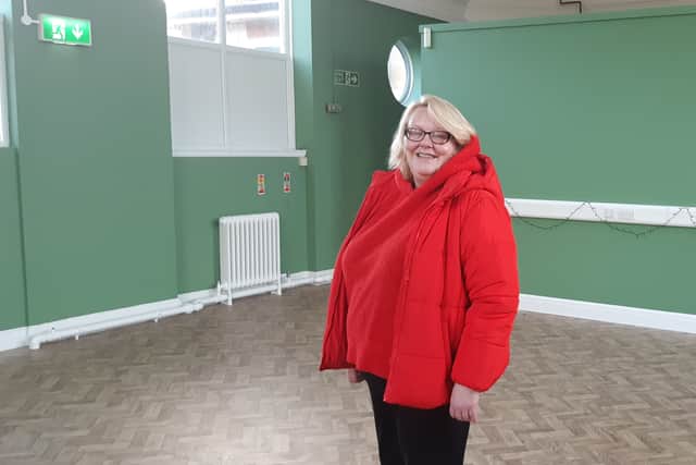 Coun Lynn Williams at the newly refurbished garden room at Claremont Community Centre