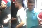 Do you recognise these men? Officers want to speak to them after a teenager was attacked in Blackpool town centre (Credit: Lancashire Police)
