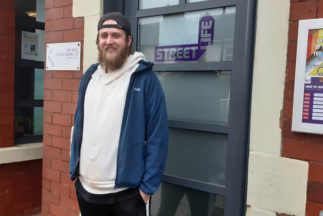 Stephen Larkin who found himself homelessness in Blackpool