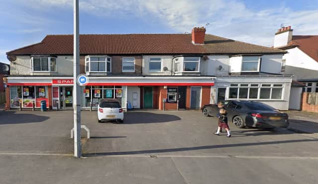 Proposals have been lodged for a new chippy at the far right of this retail block in Poulton.