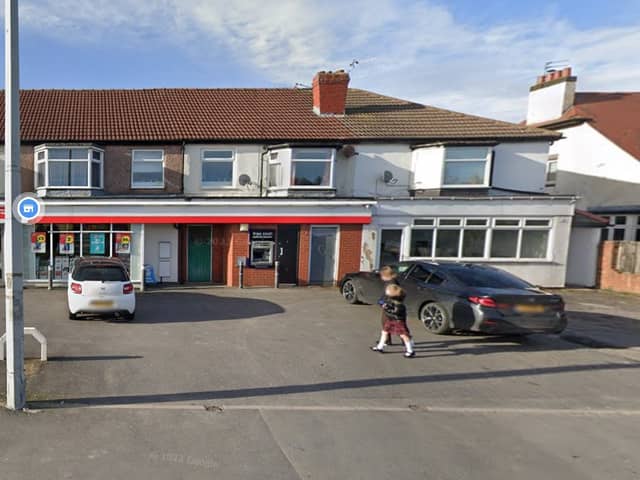Proposals have been lodged for a new chippy at the far right of this retail block in Poulton.