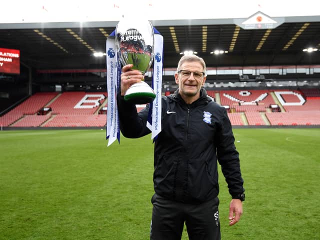 Steve Spooner is the interim manager of Birmingham City. The former Blackpool midfielder replaces Wayne Rooney. (Image: Getty Images)