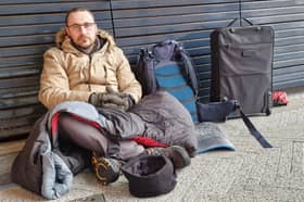 Richie Roncero is sleeping rough in Blackpool for a week as part of an 8-week challenge to raise money for a homeless and addiction service called Steps To Hope.