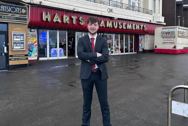 Mitchell Hart said he had been "overwhelmed" by the support and kind words he had received from customers (Credit: Harts Amusements)