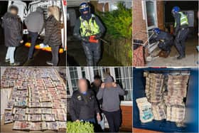 Eight people were arrested after 100kg of cannabis was seized during raids across the North West (Credit: Greater Manchester Police)