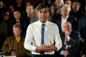 Prime Minister Rishi Sunak hosts a PM Connect event in Accrington, Lancashire (Credit: Christopher Furlong/PA Wire)