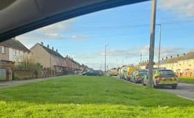 A large police presence was reported in Fleetwood on Tuesday (January 9)
