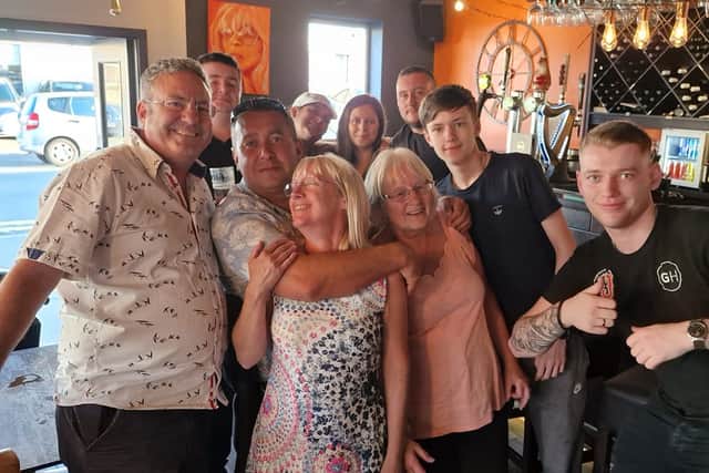 Owners Matt and Shirley Hughes with their team at the Glass House in July, 2023. Matt and Shirley say they plan on retiring after the closure of their popular bar and bistro in Bispham Road, Cleveleys