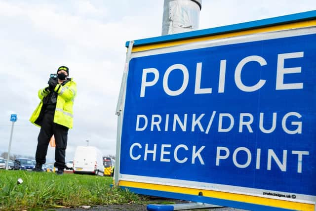 Officers stopped a total of 1,804 vehicles at checkpoints across the month (Credit: Lancashire Police)