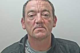 Barry Nelson is wanted for assault occasioning actual bodily harm, harassment and stalking (Credit: Lancashire Police)