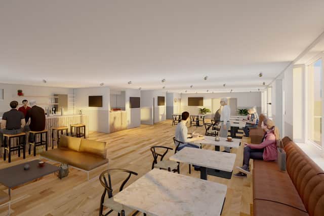 The proposed new interior of the club