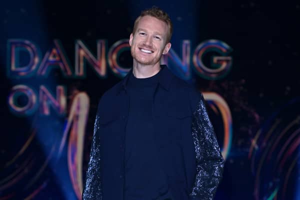 Greg Rutherford MBE attends the "Dancing On Ice" photocall on January 10, 2024. (Photo by Kate Green/Getty Images)