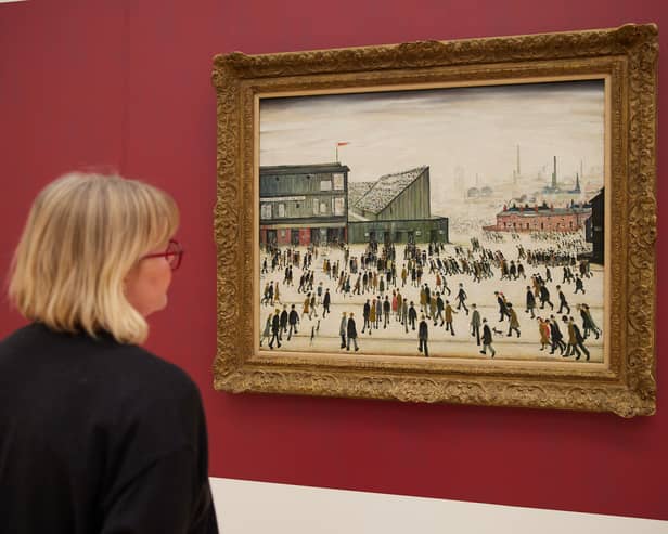 LS Lowry’s 'Going to the Match' will soon be on public display in Blackpool (Credit: The Lowry/Nathan Chandler)