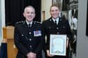 PC Marc Saysell saved a young boy's life after they fell into a pond (Credit: Lancashire Police)