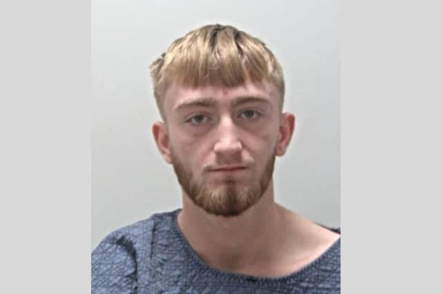 Blackpool Police want to speak to this 19-year-old man, Tyler Moore, after a woman was stabbed on January 22.