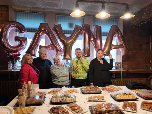 Former employees and friends of Gayna Sedgwick gather at No 13 Bonny Street for a celebration of her life