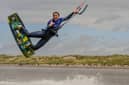 Hannah Whiteley up for international female kitesurfer of 2023. Photo by Adam Gee Photography