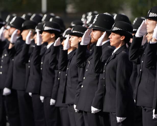 Home Office figures show there were 3,609 Lancashire Constabulary officers in September (Credit: PA)