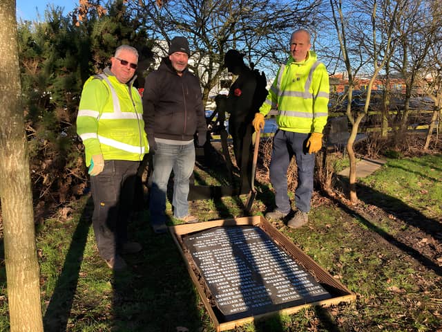 Enveco has linked up with the Fylde Memorial Arboretum to relocate the tablet