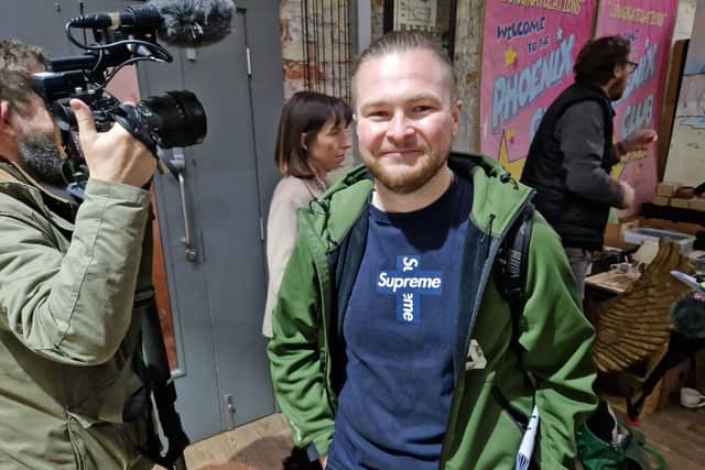 Collector Will Hairsine, from Manchester, spent around £6,000 after finding himself in a tense bidding war as the TV cameras rolled. The 32-year-old battled other collectors and online bidders to win some of the most sought-after props used in the filming of the hit comedy series.