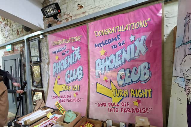 Original props from the filming of Peter Kay's Phoenix Nights went for auction at Warren & Wignall auctioneers in Leyland on Wednesday, January 31