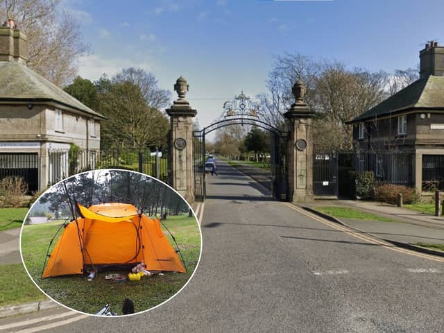 A homeless couple who lived in a tent in Stanley Park broke up after the relationship became "highly abusive" (Credit: Google/ Stock image: Azmie Kasmy) 