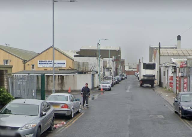 A fire broke out at a large industrial skip in Fleetwood (Credit: Google)