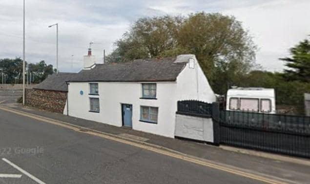 Historic Blowing Sands Cottage, on Common Edge Road, Blackpool, is up fo auction