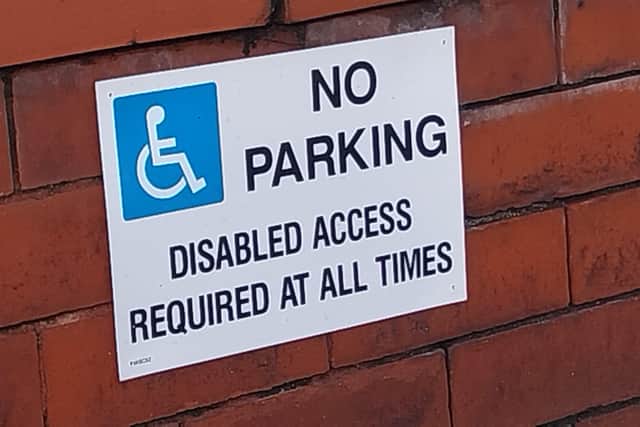 Disabled people could pay for their own parking space