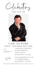 Carl De Rome to be remembered at magical variety event