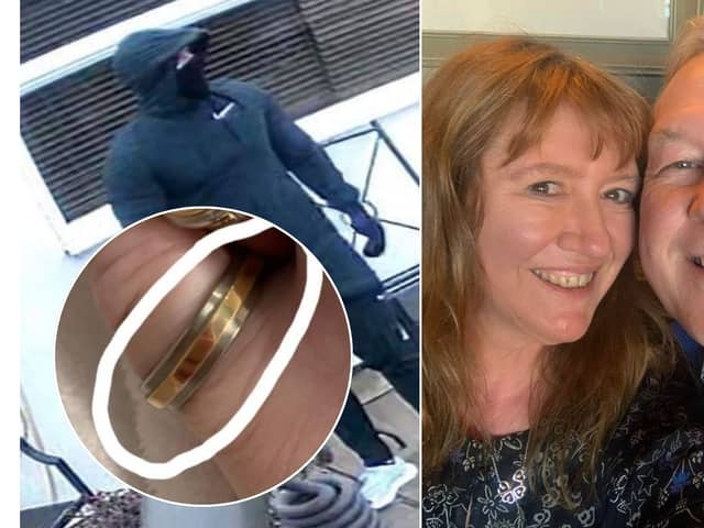 Donna Jones was burgled for her late hubby-to-be's jewellery while she was scattering his ashes
