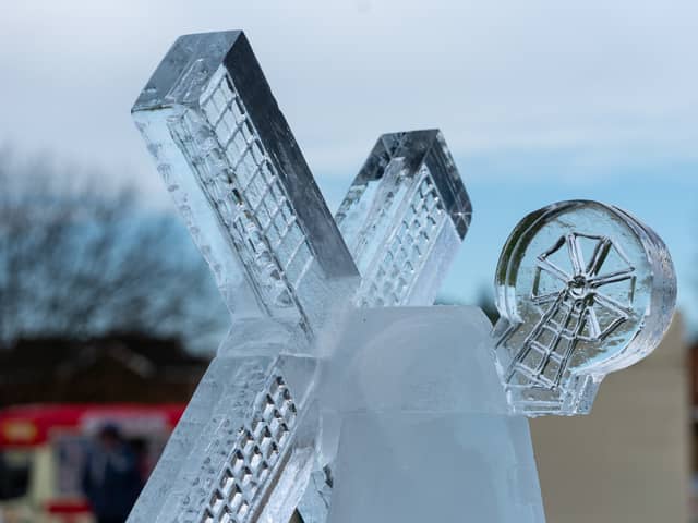 An ice sculpture at the Fylde Ice Festival in Kirkham. Photo: Kelvin Lister-Stuttard