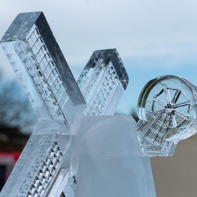 An ice sculpture at the Fylde Ice Festival in Kirkham. Photo: Kelvin Lister-Stuttard