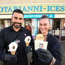 Notarianni Ices get ready for the new season. Pictured are Luca Vettese and Maddalena Vettese.