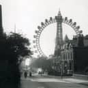 Building the Big Wheel or Great Wheel, as it was also known, began in 1865 and it was in place for three decades before being demolished in 1928. It was a superb feat of engineering and what a skyline in this view down Adelaide Street...