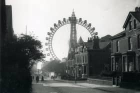 Building the Big Wheel or Great Wheel, as it was also known, began in 1865 and it was in place for three decades before being demolished in 1928. It was a superb feat of engineering and what a skyline in this view down Adelaide Street...