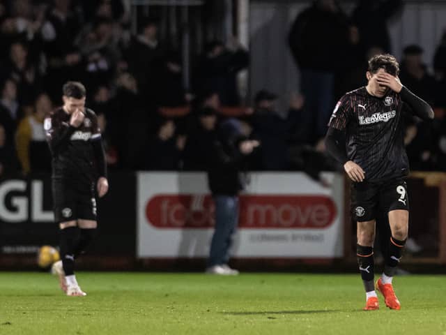 Blackpool's League One play-off bid took a major blow on Tuesday. The Seasiders suffered a defeat to Cheltenham Town, and that result has some thinking they won't make the play-offs. (Image: Andrew Kearns/Camera Sport)