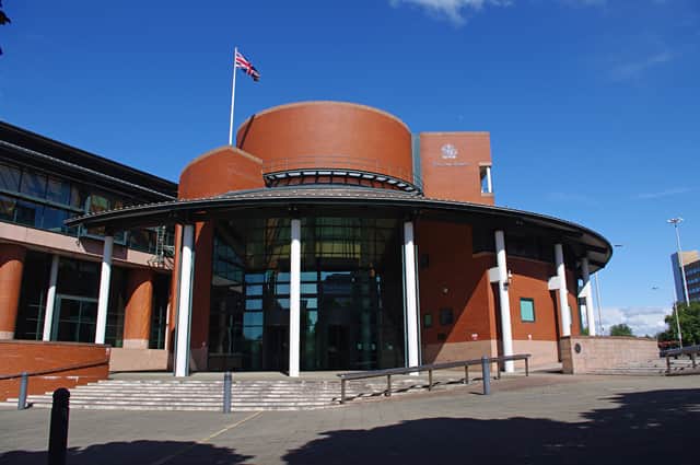 Paul Lyndsay was said to have "asked John Norman out" while he stood in the atrium of Preston Law Courts preparing to give evidence against him