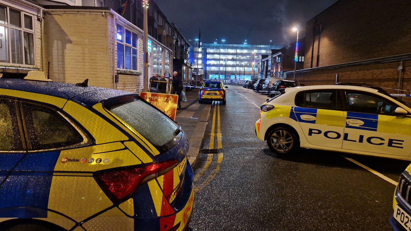 Huge police presence in Blackpool town centre after man found dead