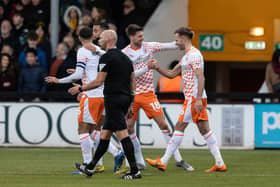 Jordan Rhodes has been missing for little under a month for Blackpool. His role on the sidelines has been revealed. (Image: CameraSport - Andrew Kearns)