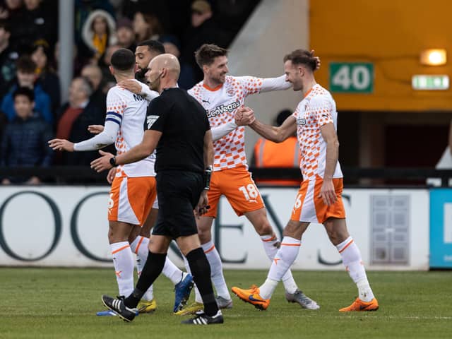 Jordan Rhodes has been missing for little under a month for Blackpool. His role on the sidelines has been revealed. (Image: CameraSport - Andrew Kearns)