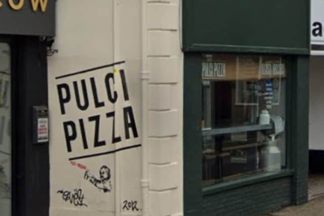 Pulci Pizza was given the score after an assessment on January 12 (Credit: Google)