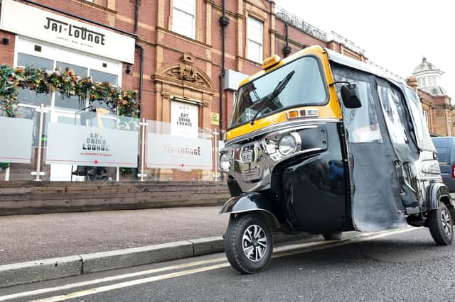 Jai Lounge have a tuk-tuk which will eventually be used for deliveries